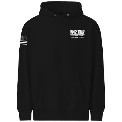 CUSTOM Operation Epic Fury Comfort Unisex Hooded Sweatshirt - Supersonic