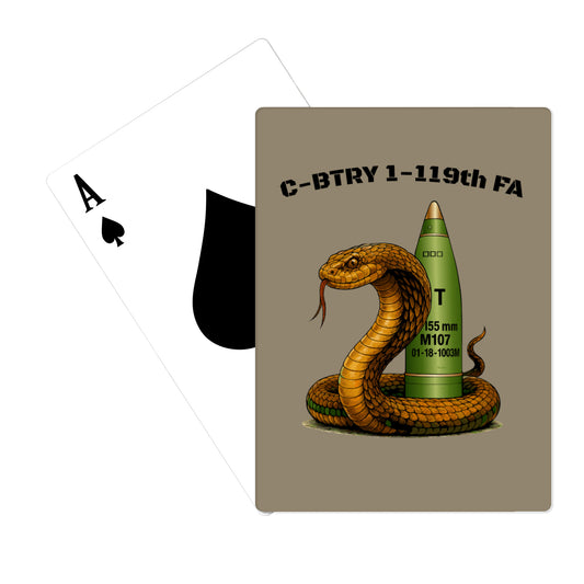 C-BTRY 1-119th FA Playing Cards - wLW3fz