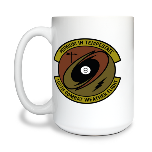 156th Combat Weather Flight 15 oz White Ceramic Mug - z359Ku