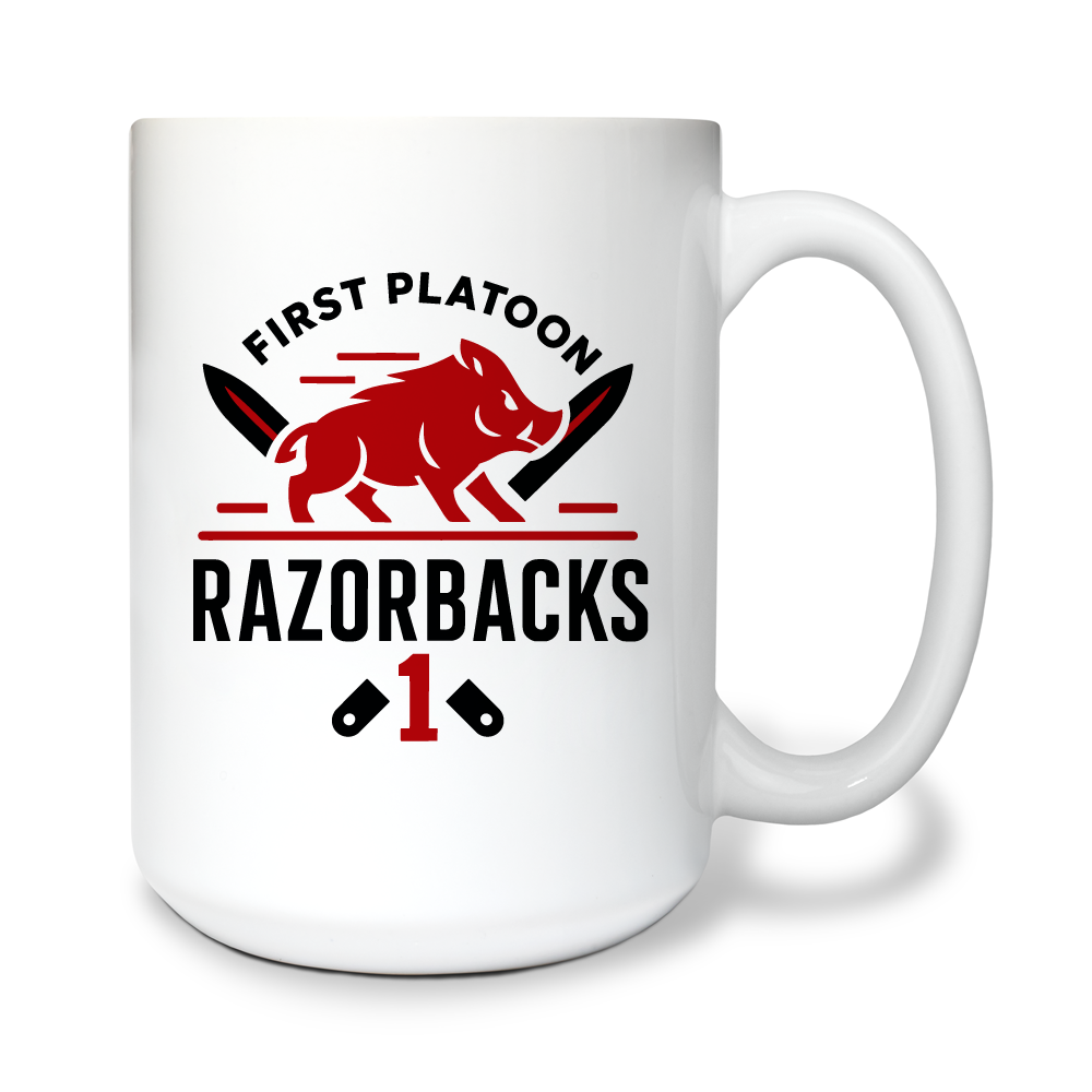 1st PLT, B CO 15 oz White Ceramic Mug - psYXdQ