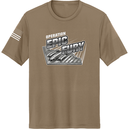 CUSTOM Operation Epic Fury Hi-Tech SS Performance Tee - Supersonic