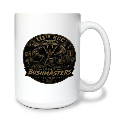 111th ECC 1st Platoon Bushmasters Ceramic Mug - DAEYvn