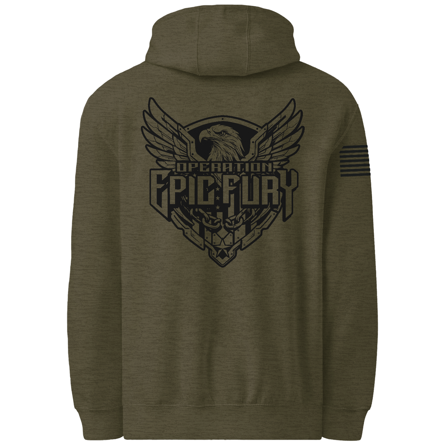 Operation Epic Fury Comfort Unisex Hooded Sweatshirt - Eagle