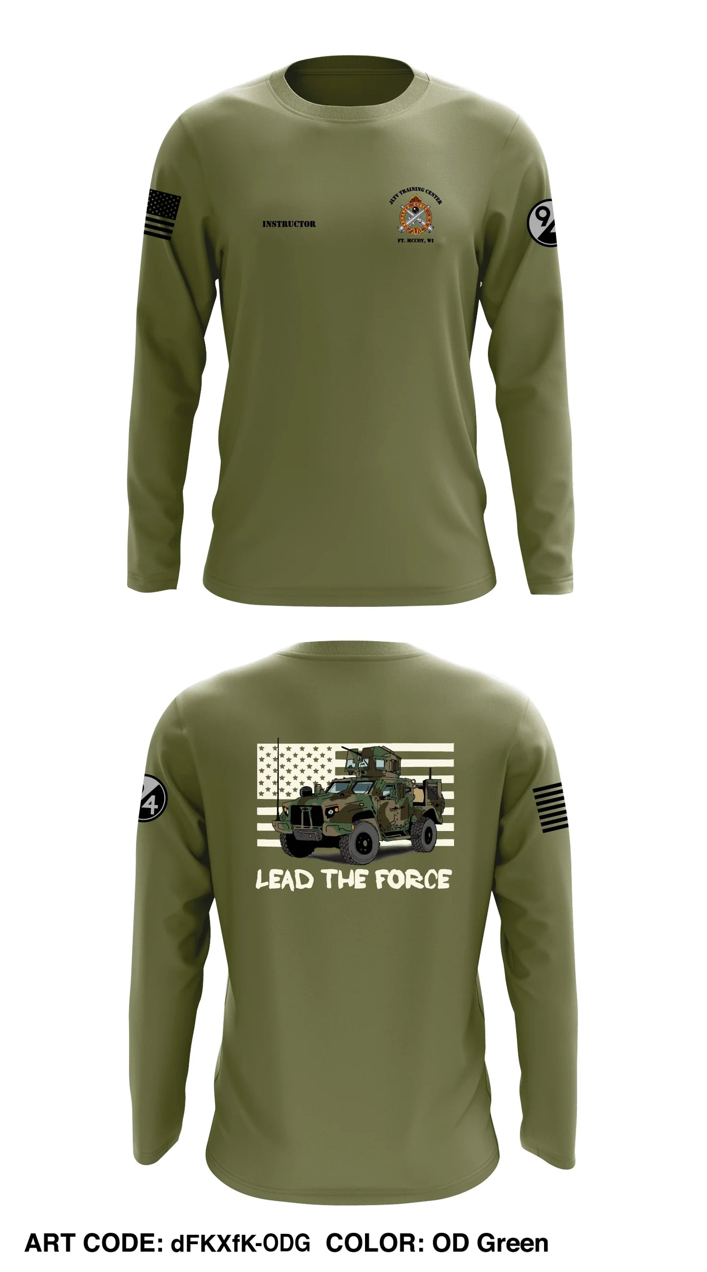 JLTV Training Center Store 1 Core Men's LS Performance Tee - dFKXfK-ODG