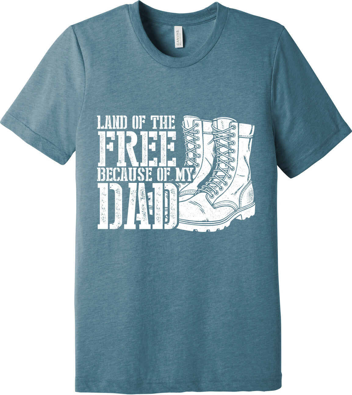 Emblem Comfort Unisex Triblend SS Tee - Because of Dad