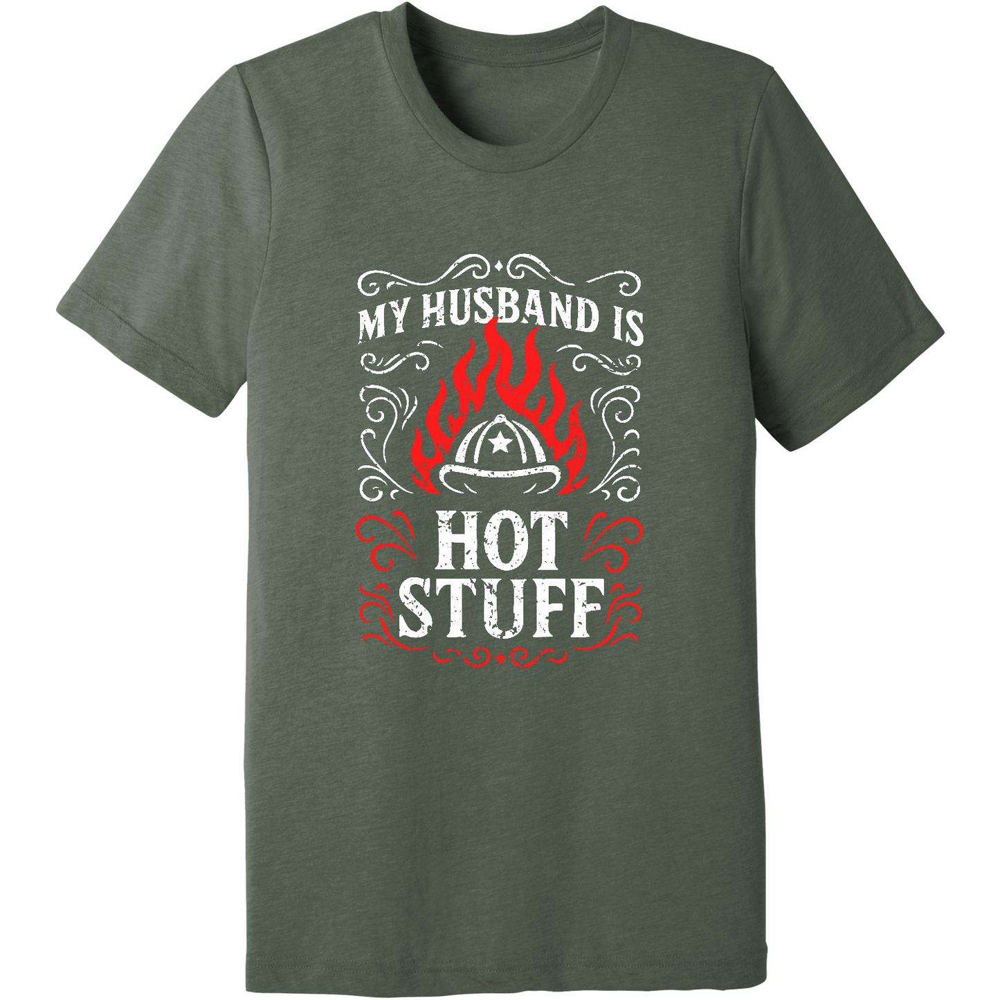 Emblem Comfort Unisex Triblend SS Tee - Husband Hot Stuff