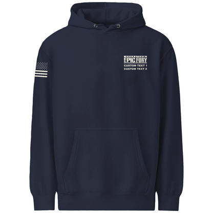 CUSTOM Operation Epic Fury Comfort Unisex Hooded Sweatshirt - Stealth