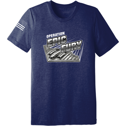 CUSTOM Operation Epic Fury Comfort Unisex Triblend SS Tee - Supersonic