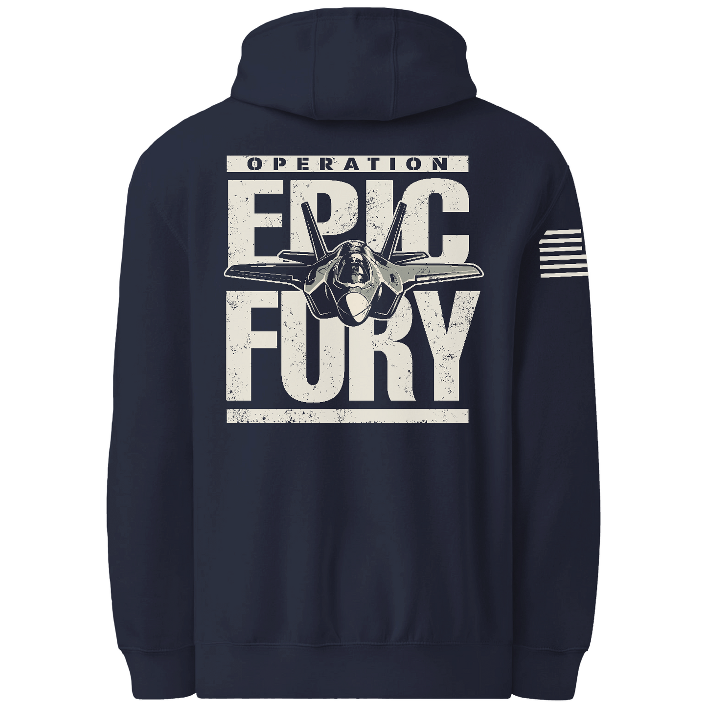CUSTOM Operation Epic Fury Comfort Unisex Hooded Sweatshirt - Plane