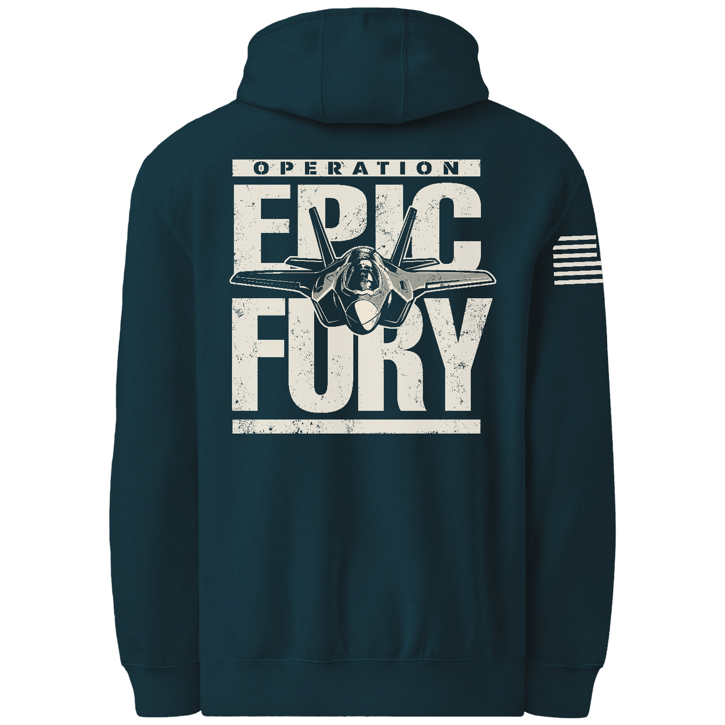 CUSTOM Operation Epic Fury Comfort Unisex Hooded Sweatshirt - Plane