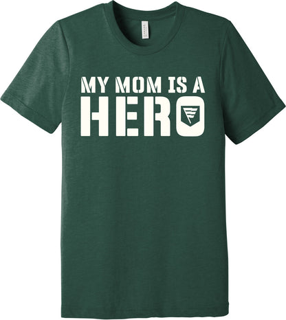 Emblem Comfort Unisex Triblend SS Tee - My Mom is a Hero