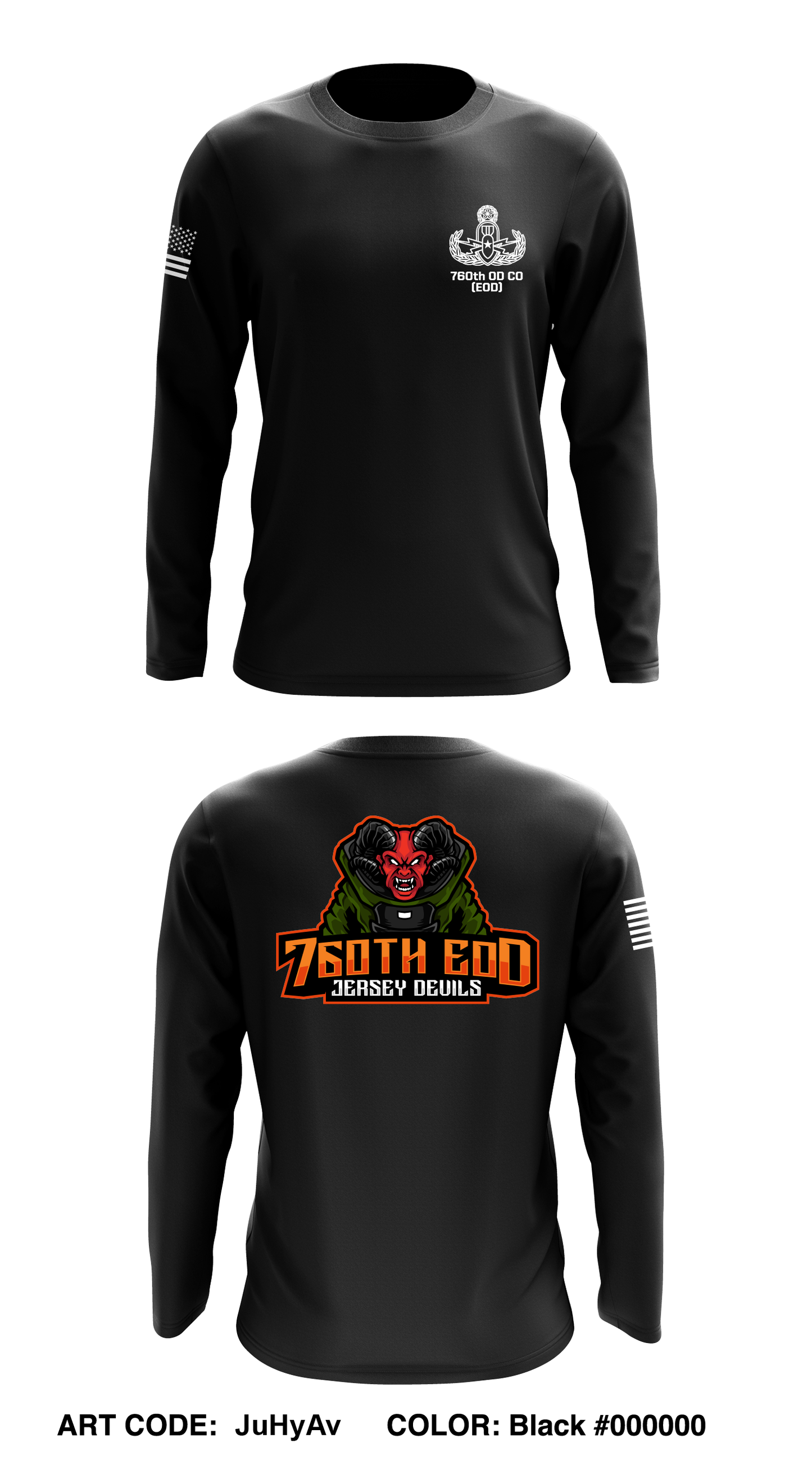 760TH EOD Core Men's LS Performance Tee - JuHyAv