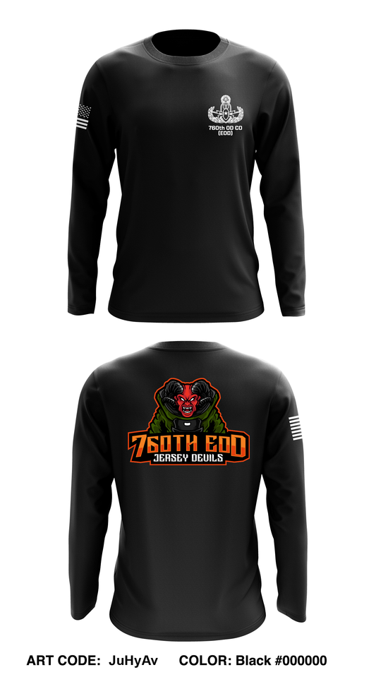 760TH EOD Core Men's LS Performance Tee - JuHyAv