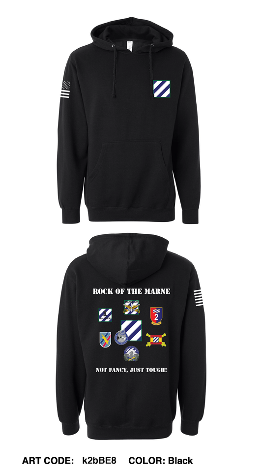 3rd Infantry Division Comfort Unisex Hooded Sweatshirt - K2BBE8