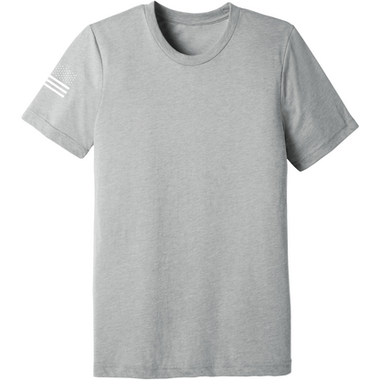 Emblem Basics Comfort Unisex Triblend SS Tee - White Flag