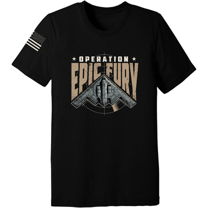 CUSTOM Operation Epic Fury Comfort Unisex Triblend SS Tee - Stealth