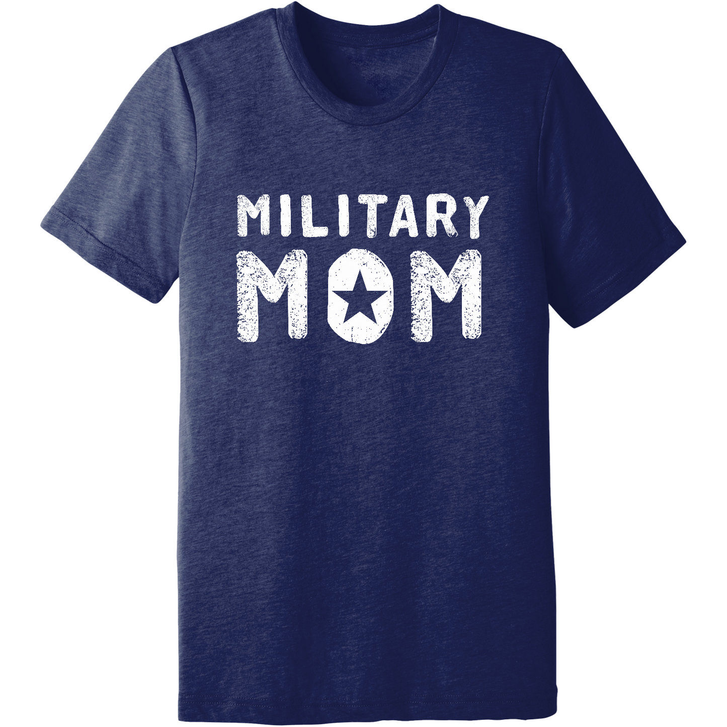 Emblem Comfort Unisex Triblend SS Tee - Military Mom White