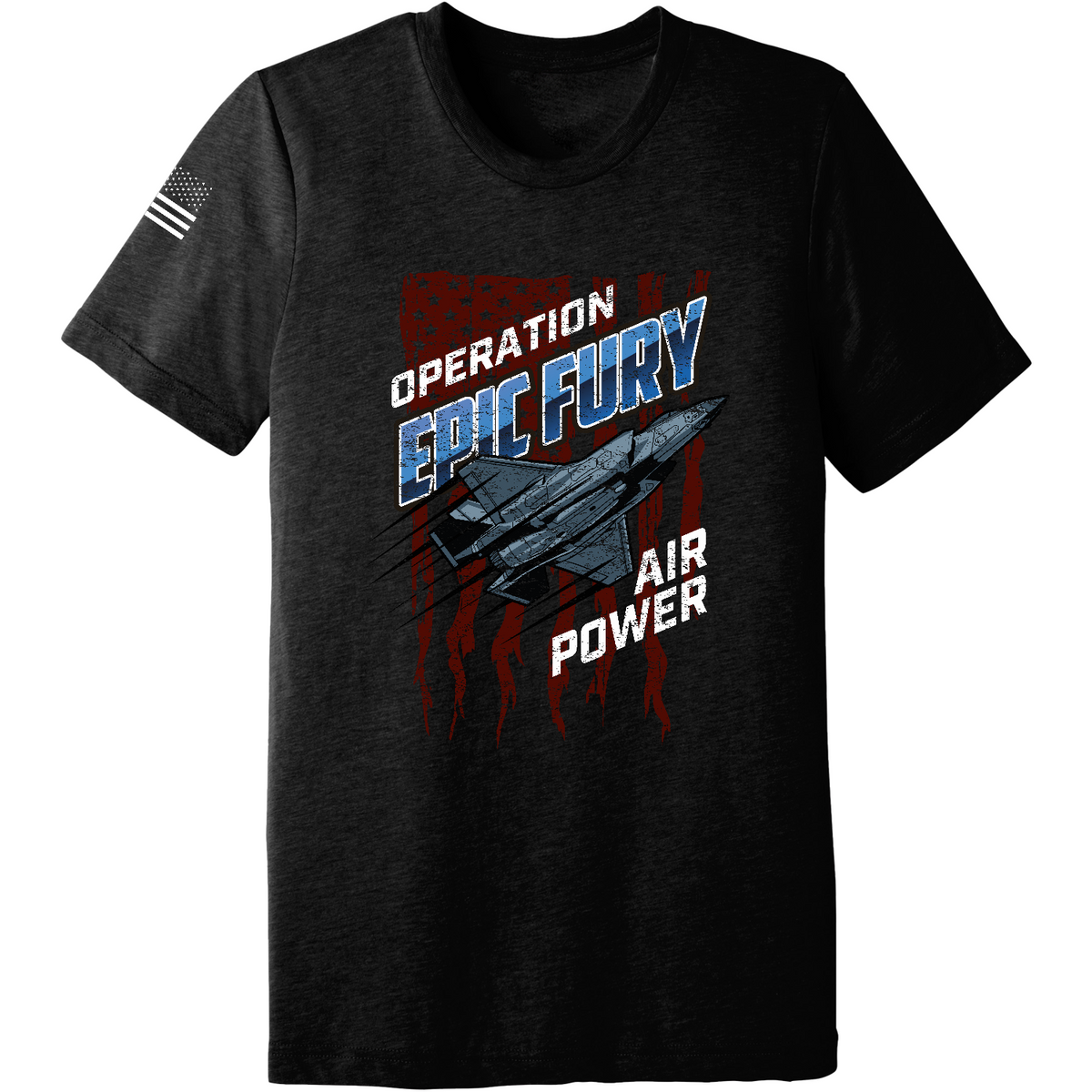 CUSTOM Operation Epic Fury Comfort Unisex Triblend SS Tee - Stealth
