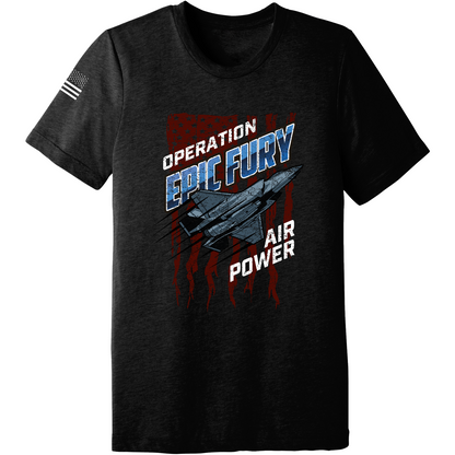 CUSTOM Operation Epic Fury Comfort Unisex Triblend SS Tee - Stealth