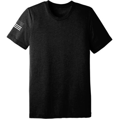 Emblem Basics Comfort Unisex Triblend SS Tee - White Flag