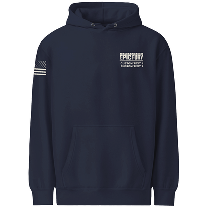 CUSTOM Operation Epic Fury Comfort Unisex Hooded Sweatshirt - Plane