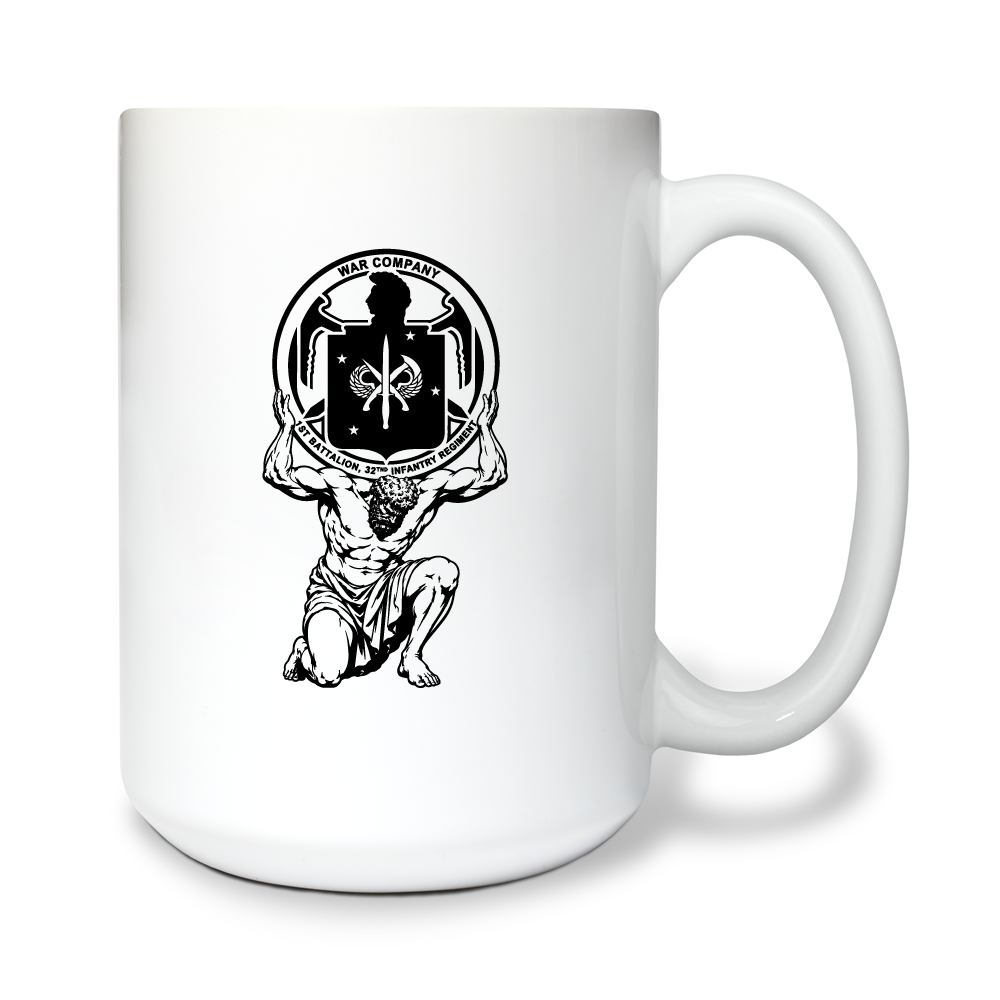 War company ATLUS PLT 15 oz White Ceramic Mug - a2Wr35