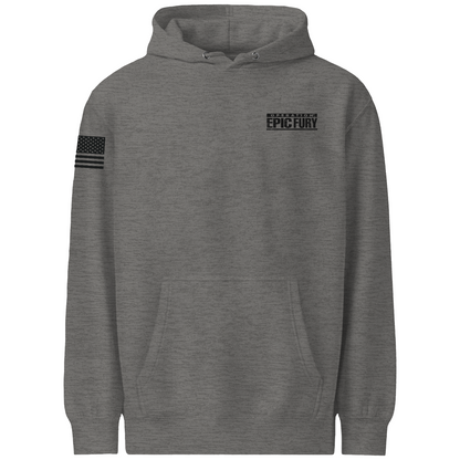 Operation Epic Fury Comfort Unisex Hooded Sweatshirt - Eagle