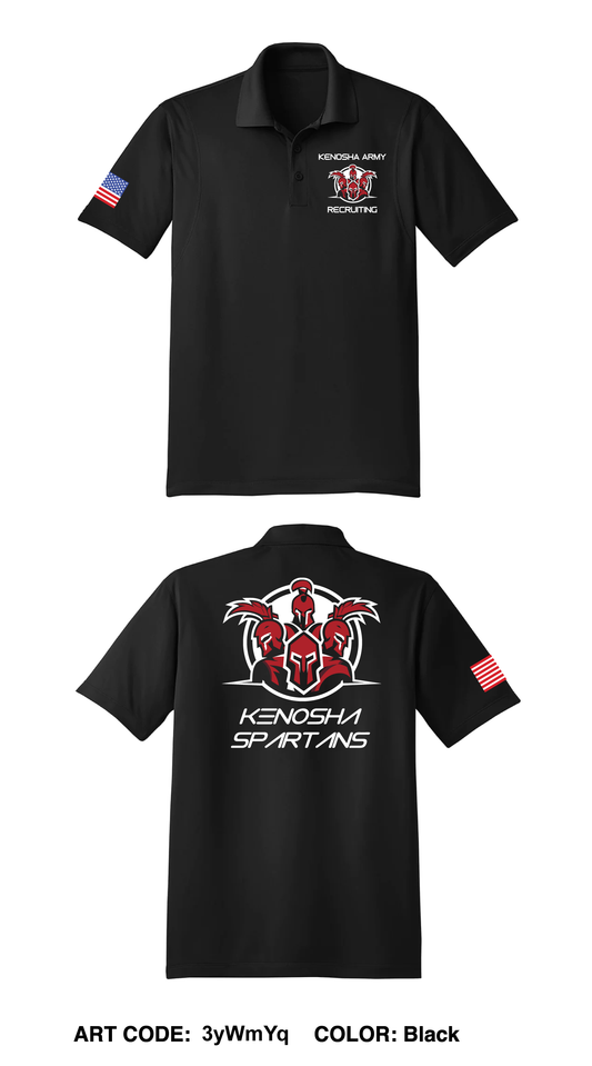 Kenosha Army Recruiting Station Core Men's SS Performance Polo