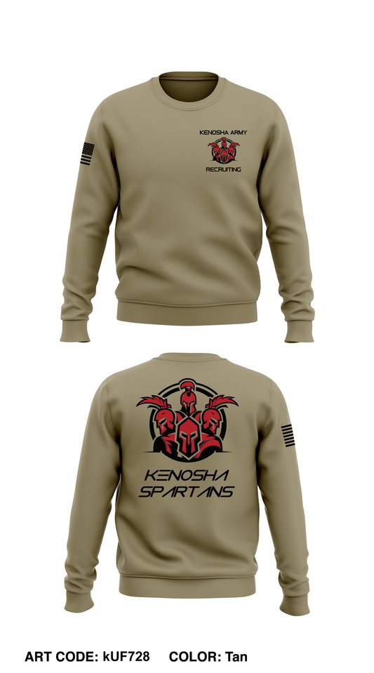 Kenosha Army Recruiting Station Core Men's Crewneck Performance Sweatshirt