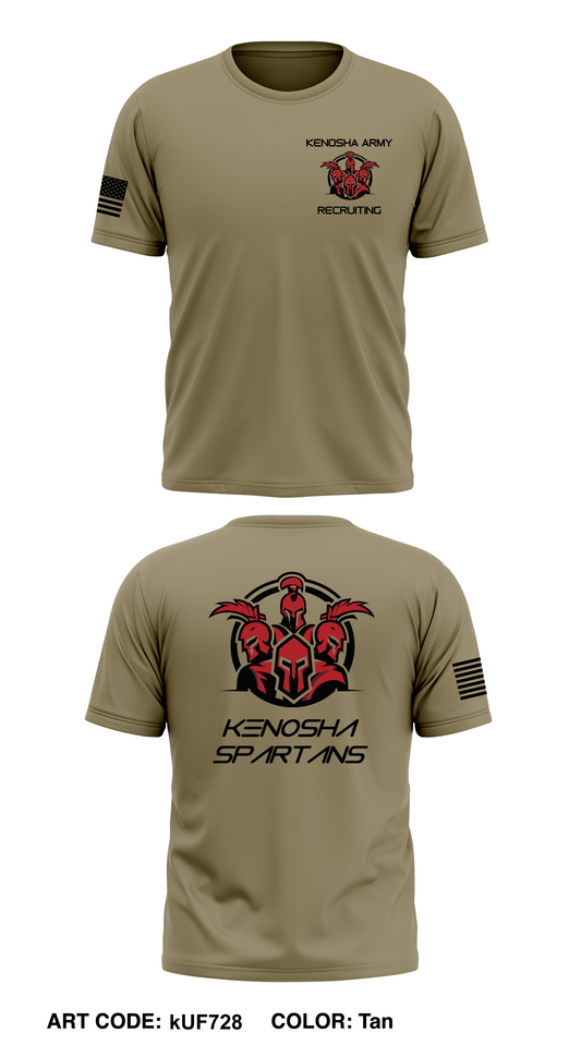 Kenosha Army Recruiting Station Core Men's SS Performance Tee