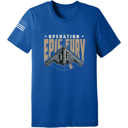 Operation Epic Fury Comfort Unisex Triblend SS Tee - Stealth