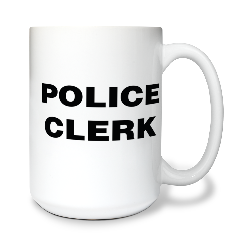 Ticonderoga Police Department 15 oz White Ceramic Mug - XPhnXf