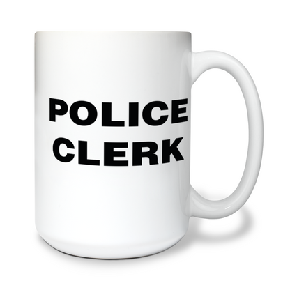 Ticonderoga Police Department 15 oz White Ceramic Mug - XPhnXf