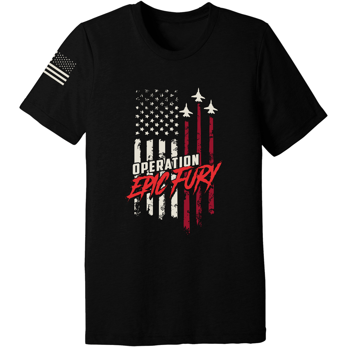 Operation Epic Fury Comfort Unisex Triblend SS Tee - Flag