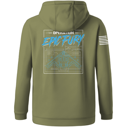 CUSTOM Operation Epic Fury Hi-Tech Performance Hoodie - Blueprint