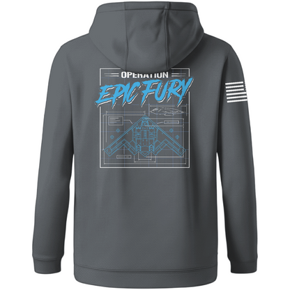 CUSTOM Operation Epic Fury Hi-Tech Performance Hoodie - Blueprint