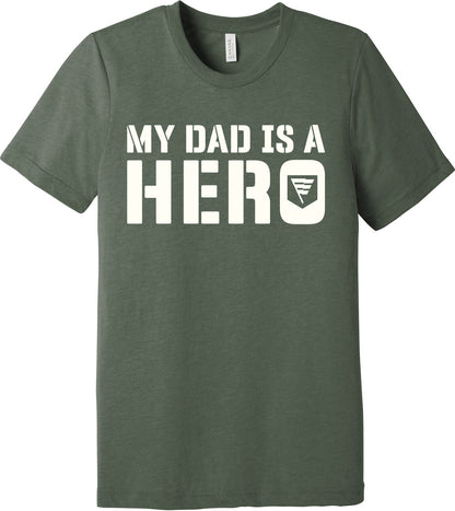 Emblem Comfort Unisex Triblend SS Tee - My Dad is a Hero