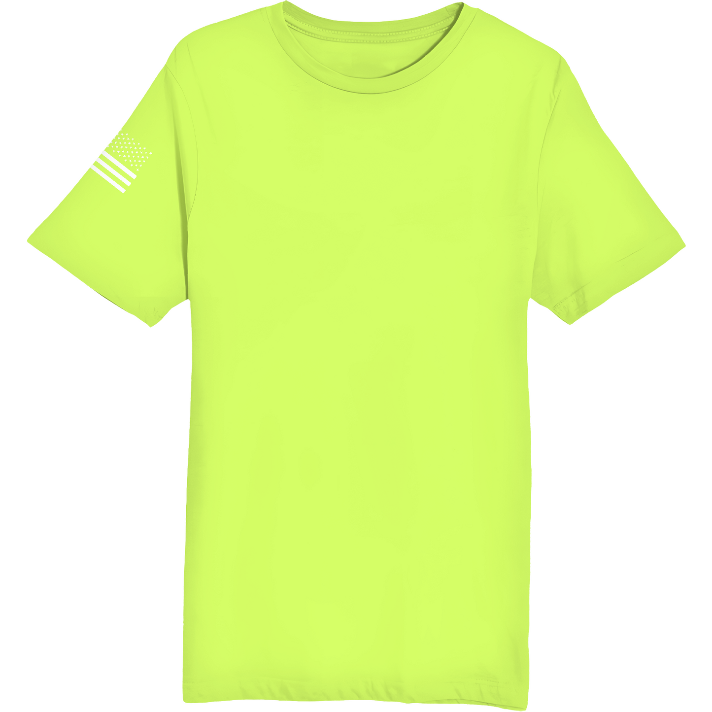Emblem Basics Comfort Unisex Cotton SS Tee - White Flag