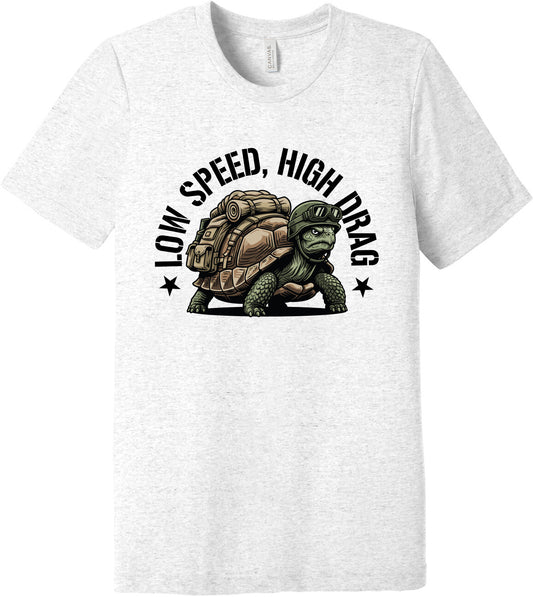 Emblem Comfort Unisex Triblend SS Tee - Low Speed, High Drag