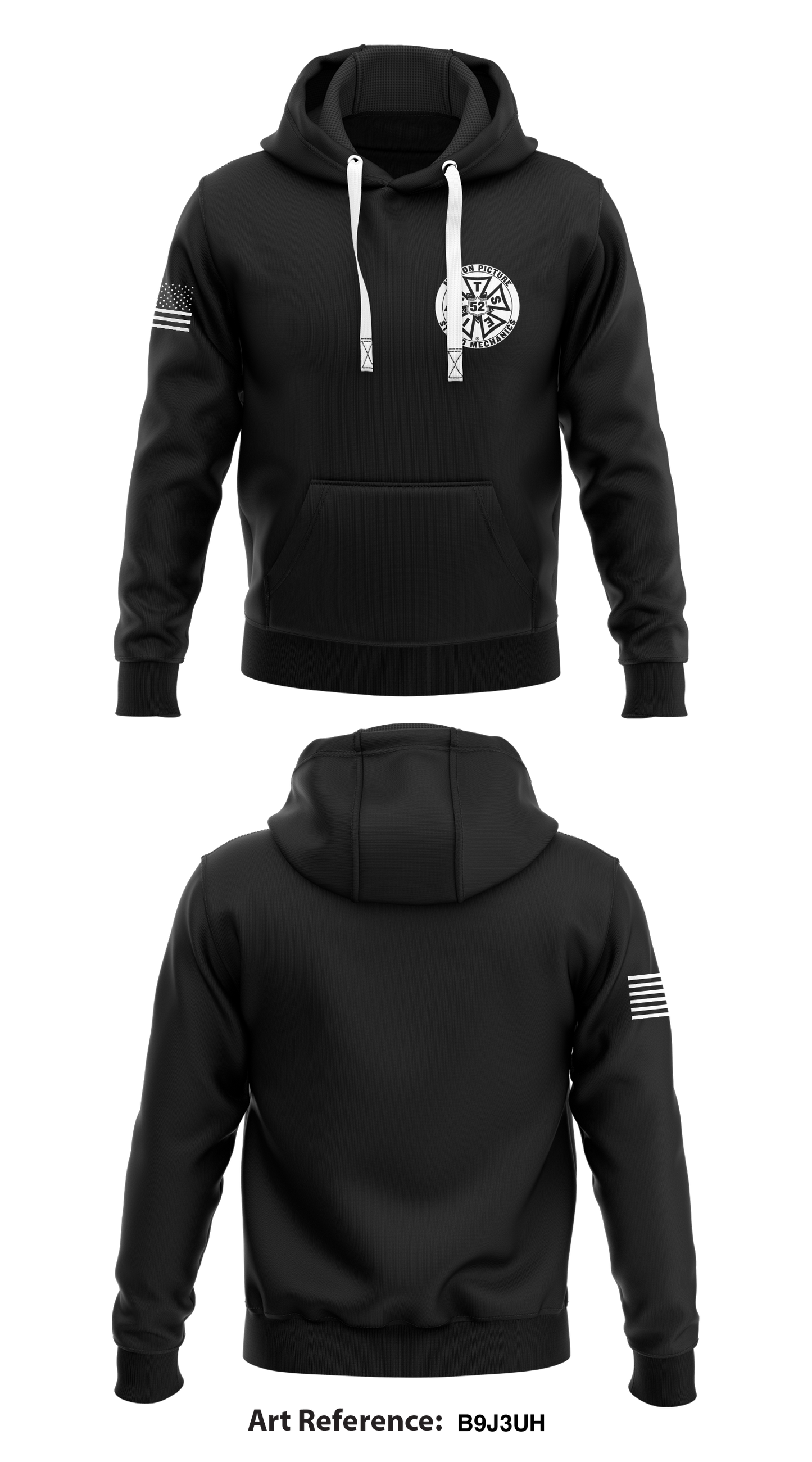 Local 52  Core Men's Hooded Performance Sweatshirt - B9j3uh