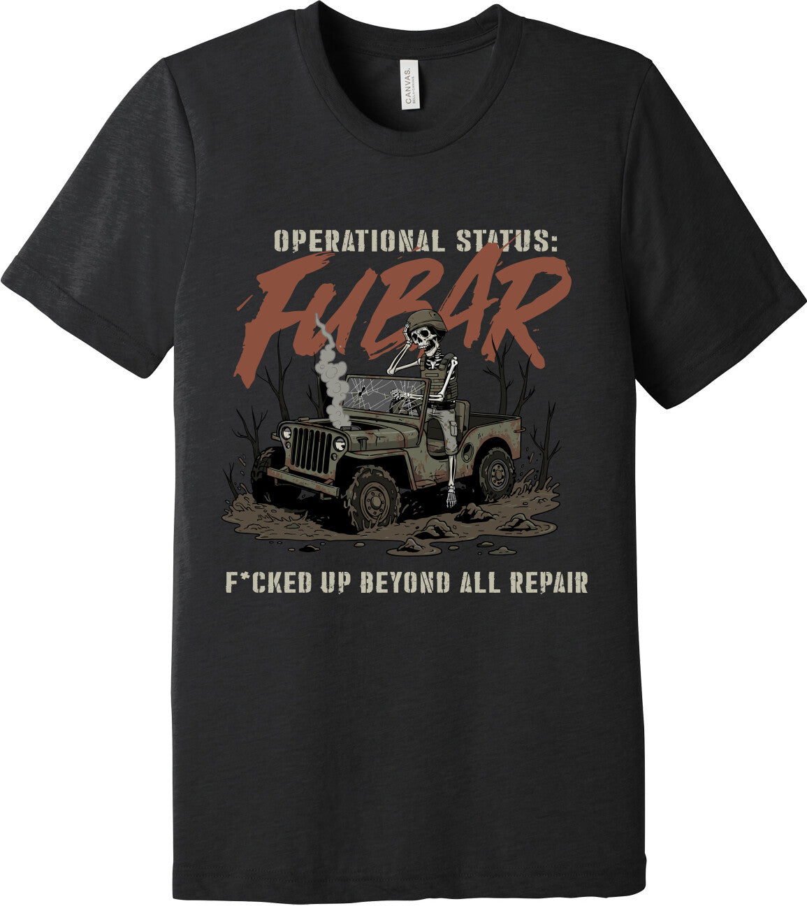 Emblem Comfort Unisex Triblend SS Tee - FUBAR