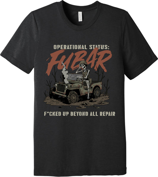 Emblem Comfort Unisex Triblend SS Tee - FUBAR