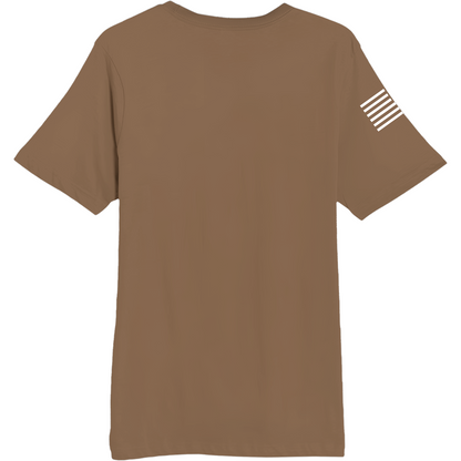 Emblem Basics Comfort Unisex Cotton SS Tee - White Flag