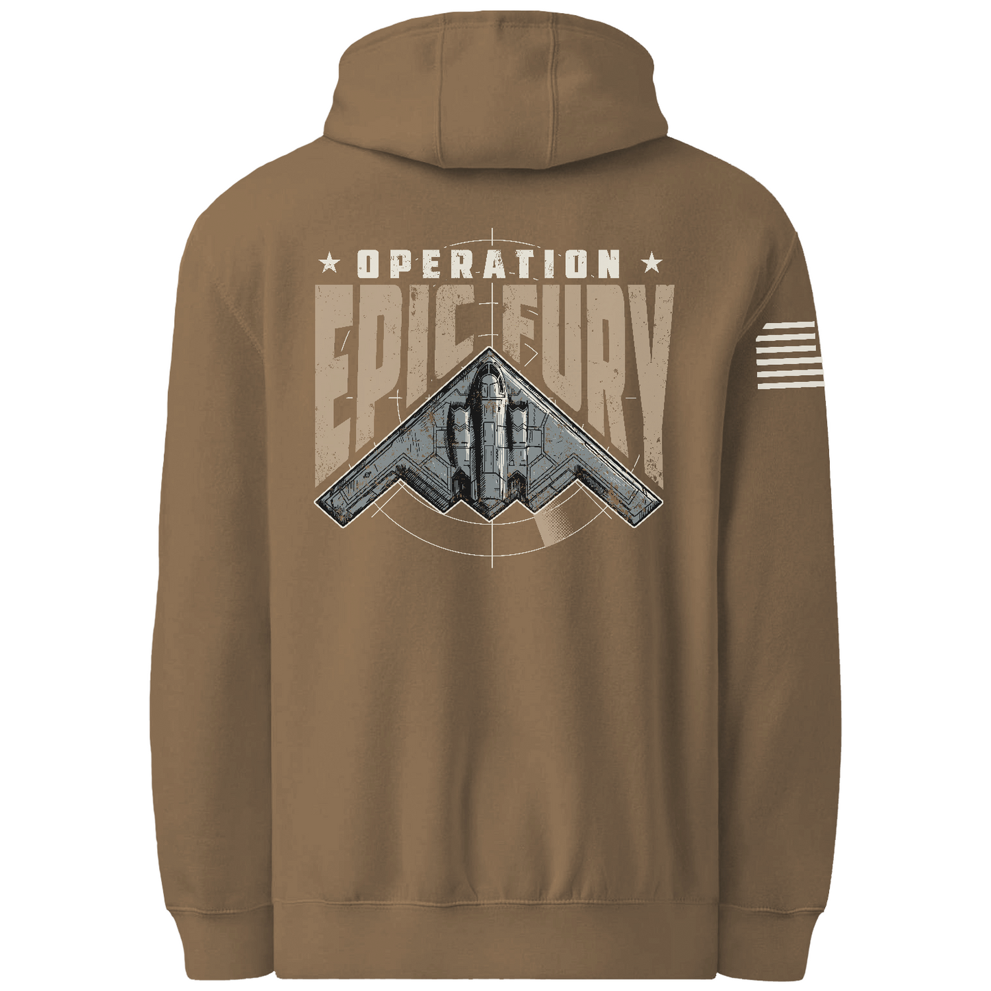 CUSTOM Operation Epic Fury Comfort Unisex Hooded Sweatshirt - Stealth