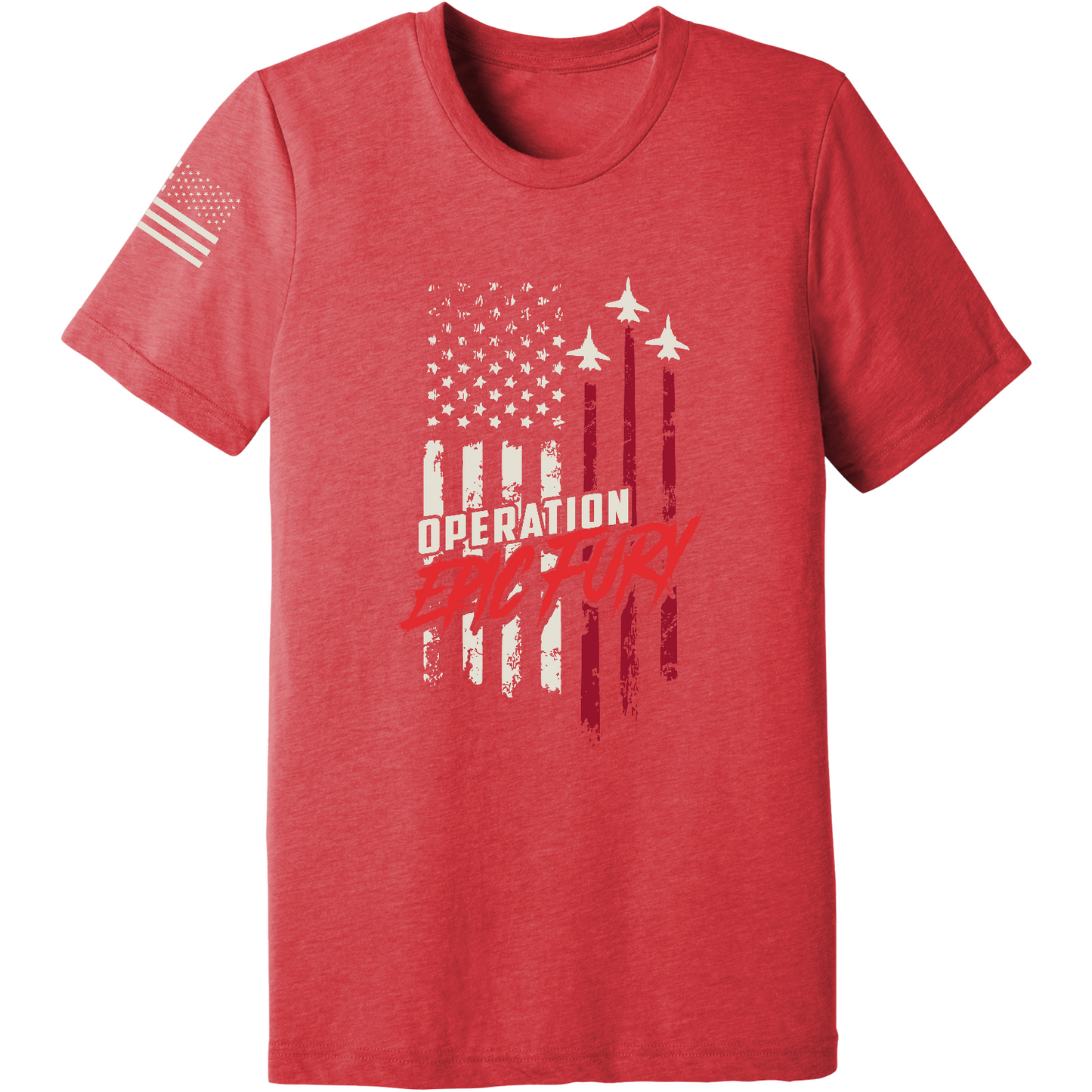 CUSTOM Operation Epic Fury Comfort Unisex Triblend SS Tee - Flag