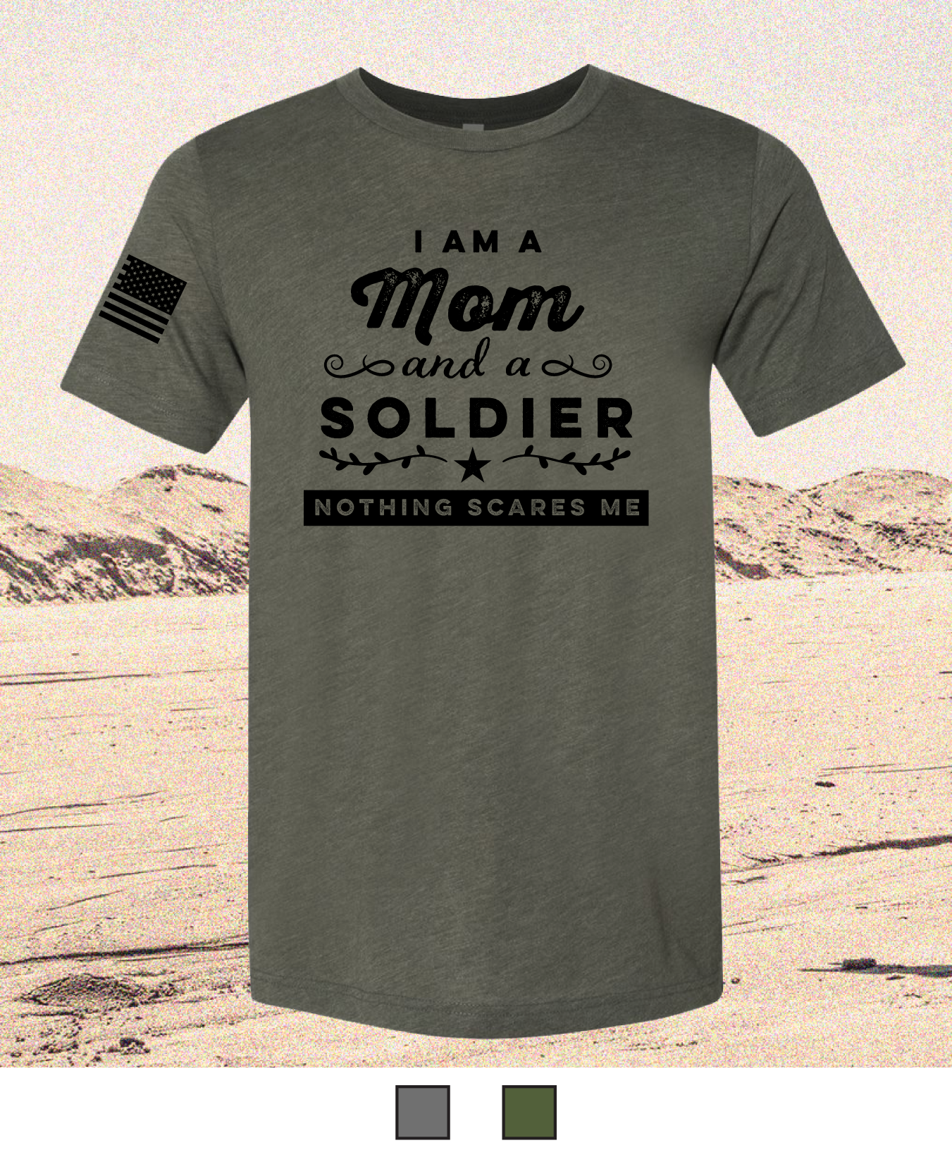 CUSTOM Emblem Mother's Day Series - Comfort Unisex Triblend SS Tee - Nothing Scares Me
