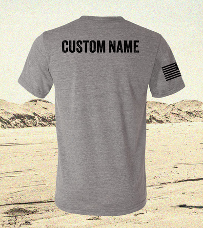 CUSTOM Emblem Mother's Day Series - Comfort Unisex Triblend SS Tee - Proud Military Mom