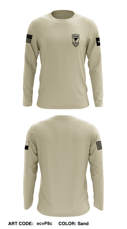 METROPLEX Core Men's LS Performance Tee