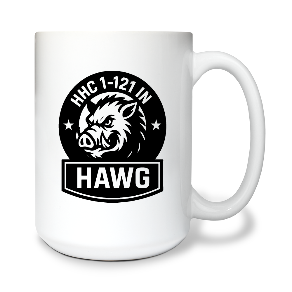 HHC/1-121 IN 15 oz White Ceramic Mug - U8AXqf