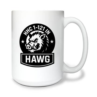 HHC/1-121 IN 15 oz White Ceramic Mug - U8AXqf